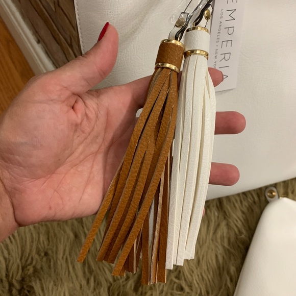 ⛔️SOLD⛔️Emperia genuine soft leather 3 pieces top zip tote - Picture 5 of 16